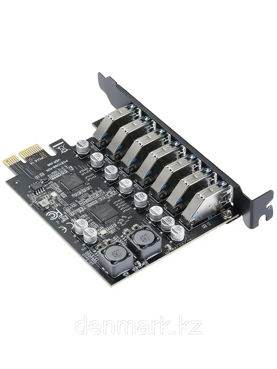 Плата расширения PCI-E на USB 3.2 x7 портов 5 Гбит/с