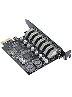 Плата расширения PCI-E на USB 3.2 x7 портов 5 Гбит/с2