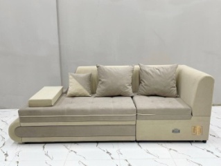 TM Lux диван модульный 581517962, обивка ткань, 80х200х250 см, бежевый, коричневый