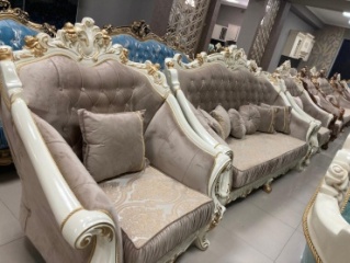 Elegant Султан диван прямой (2 кресла, диван прямой) обивка ткань, бежевый