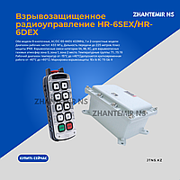 Взрывозащищенные радиопульты управление кран-балкой НR-6DEX 6 кнопочный 2 скоростной