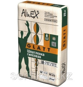 Шпатлевка AlinEX GLATT гипсовая, универсальная 25 кг