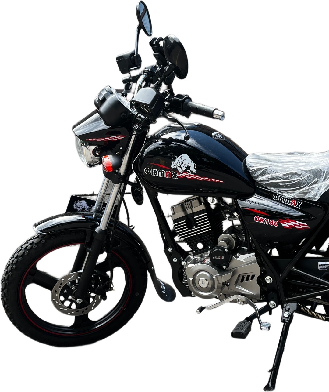 Мотоцикл BamX Okmax OK-180 черный, красный