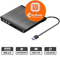 Внешний DVD привод, считыватель оптических дисков. USB DVD-RW. Арт.1307