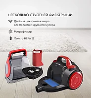 Пылесос POLARIS PVC 1823 серый/красный3