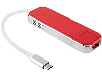 Хаб USB Rombica Type-C Chronos Red2