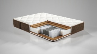 Матрас Территория сна Balance hard-3, 150x200x20 см, чехол вискоза, жаккард