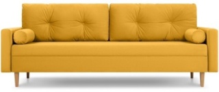 Mebel.kz диван прямой Нумо, обивка велюр, 86х216х140 см, желтый