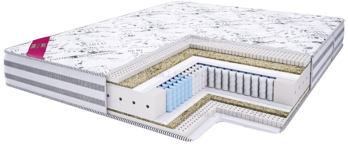 Матрас Элит Luxury king 180/200, 180x200x26 см, чехол трикотаж, хлопок