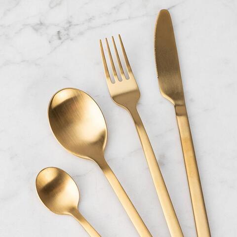 Набор столовых приборов для одной персоны FISSMAN Magistro Golden Cutlery (4 предмета)