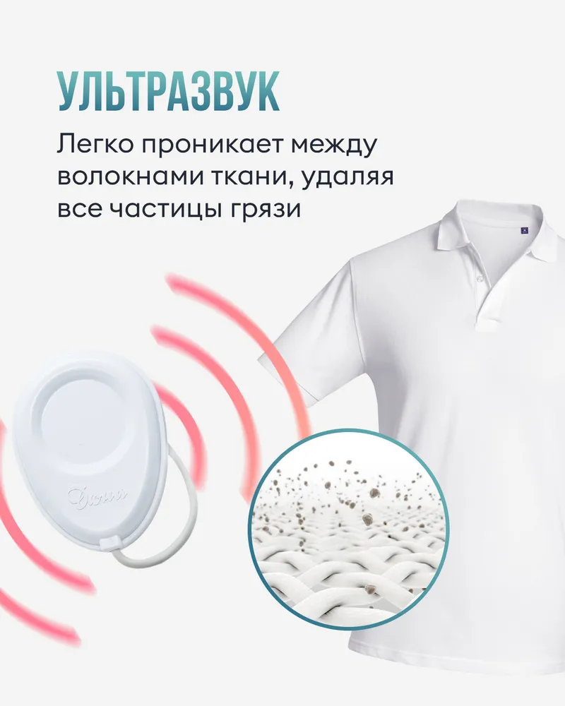 Ультразвуковая портативная мини стиральная машинка УСУ ДЮНА для бережной стирки