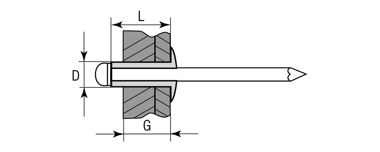 KRAFTOOL Inox 3.2 x 8 мм, нержавеющие заклепки, 1000 шт (311705-32-08)