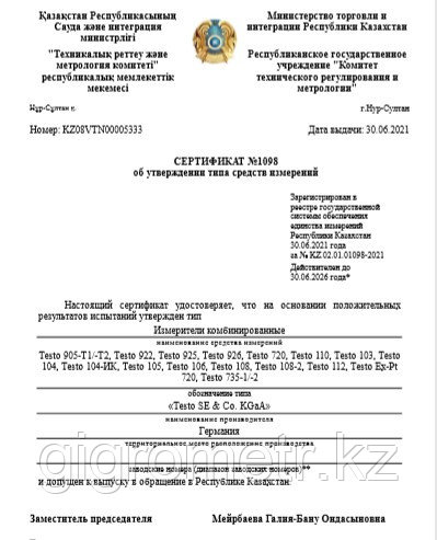 Testo 110 термометр цифровой (0563 0110)