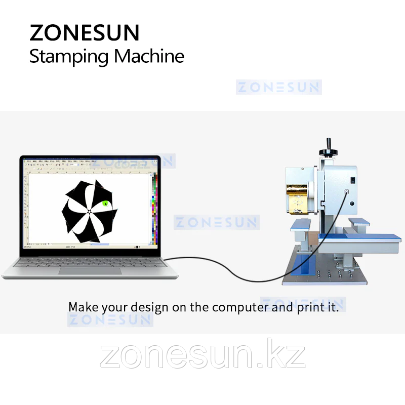 ZONESUN ZS-8025D ЦИФРОВАЯ ШТАМПОВОЧНАЯ МАШИНА