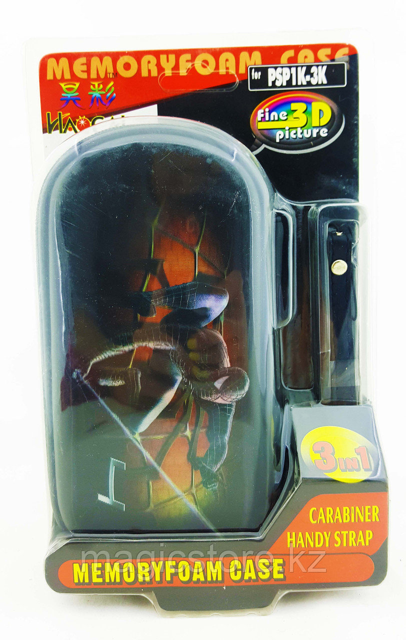 Чехол на молнии с 3D картинкой PSP 1000/2000/3000 3in1 3D picture, Spider Man 4