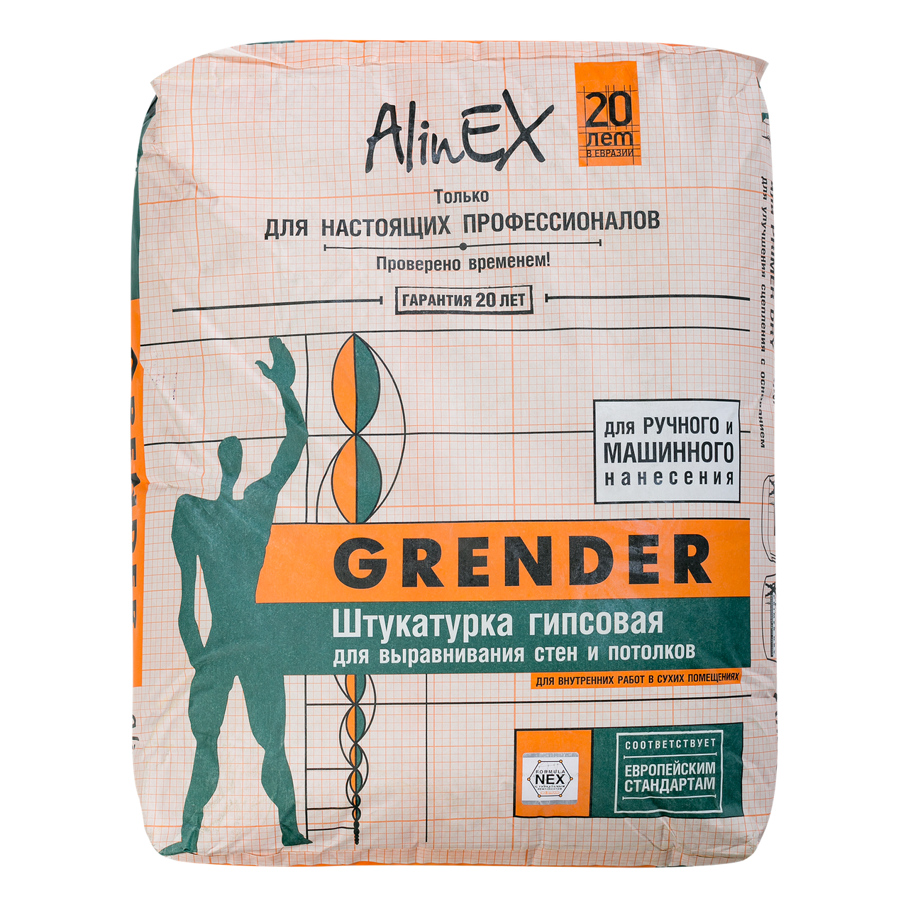 Гипсовая штукатурка АlinEX Grender