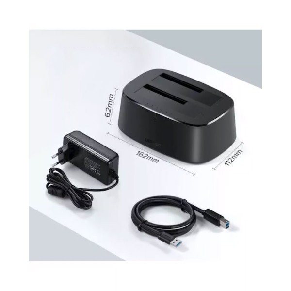 Док-станция USB 3.0 для HDD 3.5''/2.5'' SATA , до 12Tb CM198 (50857) UGREEN