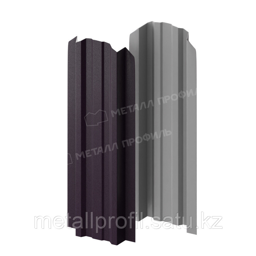 Металл Профиль Штакетник металлический МЕТАЛЛ ПРОФИЛЬ LАNE-O 16,5х99 (VALORI-20-Violet-0.5)