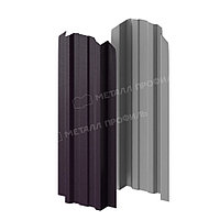 Металл Профиль Штакетник металлический МЕТАЛЛ ПРОФИЛЬ LАNE-O 16,5х99 (VALORI-20-Violet-0.5)