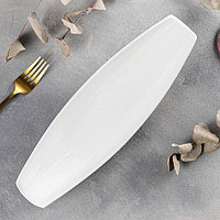 Блюдо Wilmax, 33×10 см, фарфор, цвет белый1