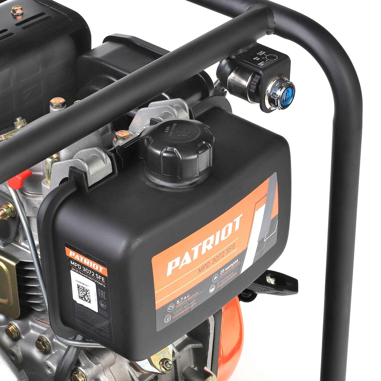 Мотопомпа дизельная PATRIOT MPD 3072 SFE (335101650)