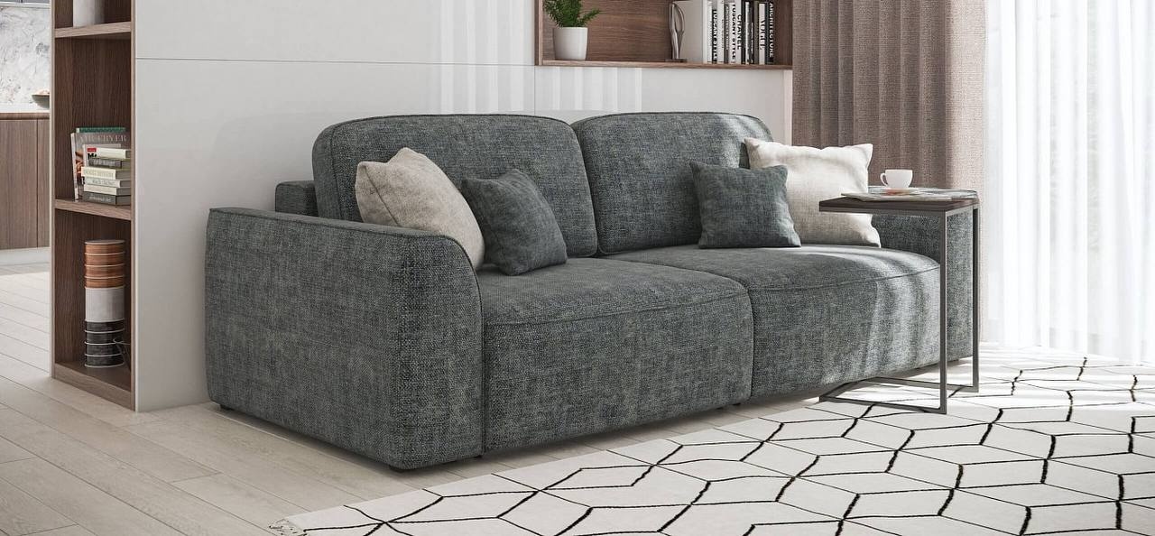 Ramler Мэдиссон диван, обивка ткань, 80x250x140, серый
