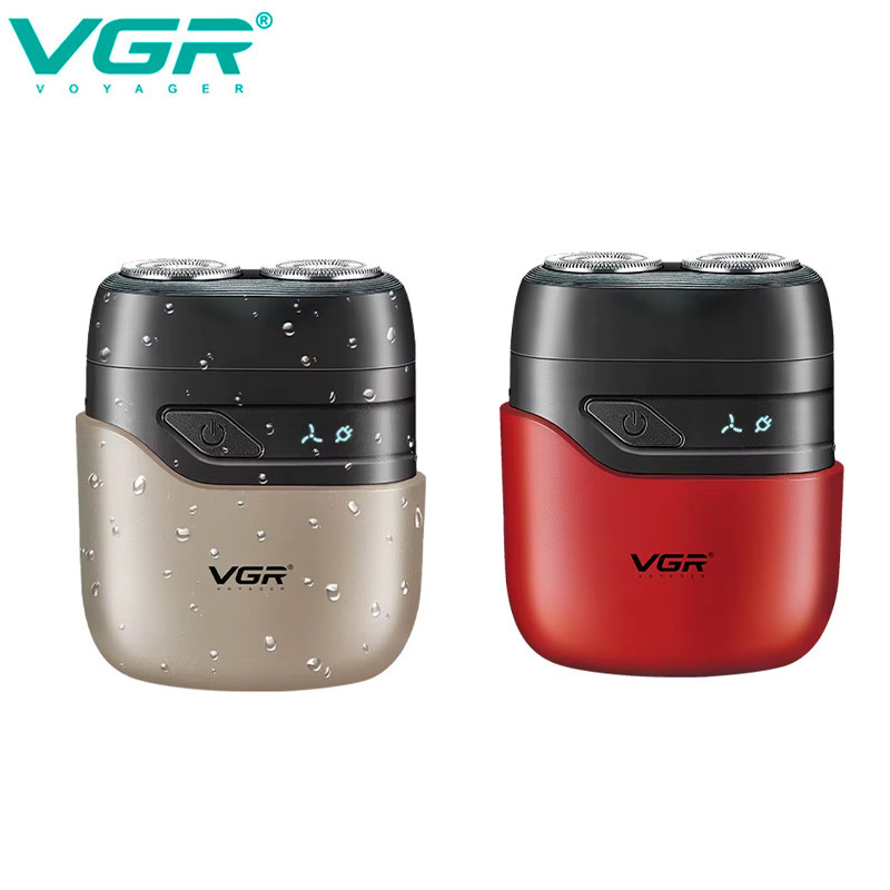 Электробритва для мужчин беспроводная VGR V-345 red