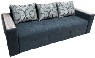 Nurjol 01 Home диван прямой Home, обивка велюр, 60х220х69 см, серый