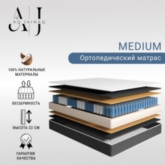 Матрас AQ JAINAQ Medium, 140x190x22 см, чехол жаккард