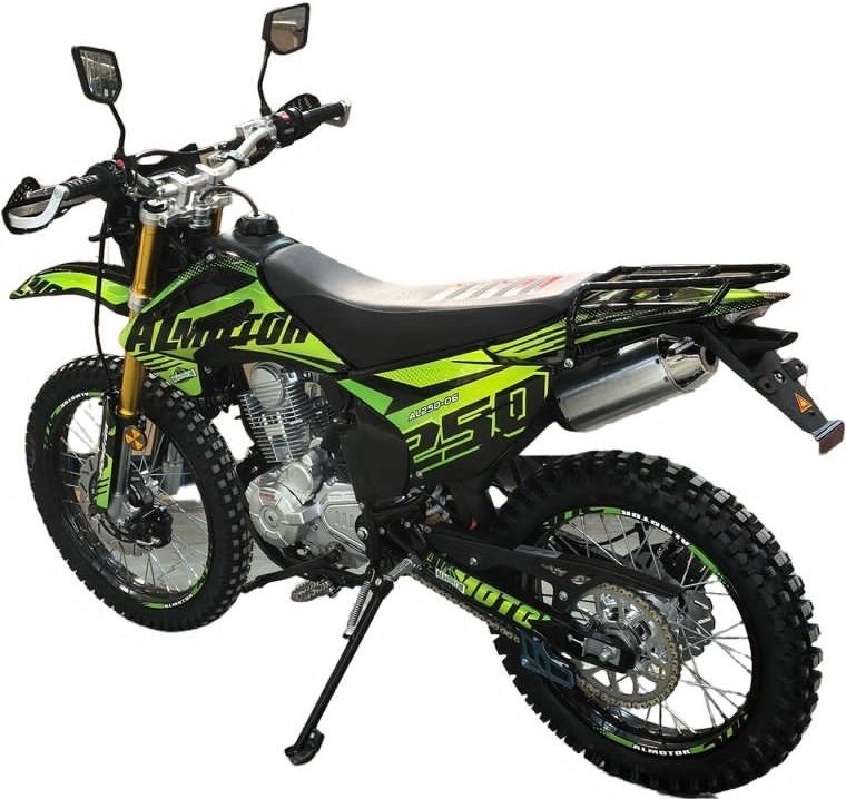 Мотоцикл Almotor AL250-06 черный, зеленый