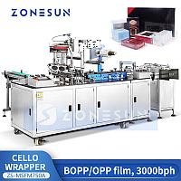 ZONESUN ZS-MSFM750A АВТОМАТИЧЕСКАЯ УПАКОВОЧНАЯ МАШИНА ДЛЯ ЦЕЛЛОФАНОВОЙ УПАКОВКИ