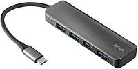 Разветвитель Trust Halyx 4 in 1 USB-C 3.2 серый1