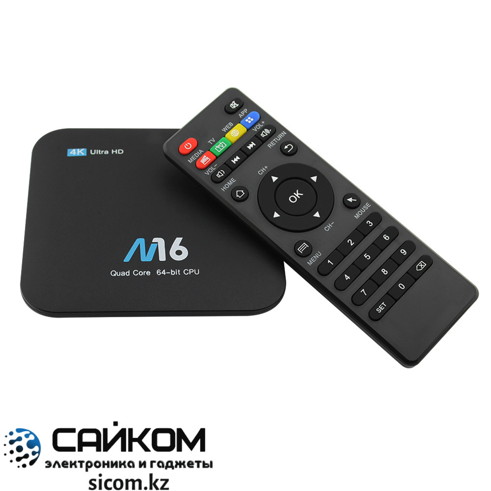 ANDROID TV BOX M16 4K Ultra HD, ВКонтакте, Инстаграм, Огромный функционал