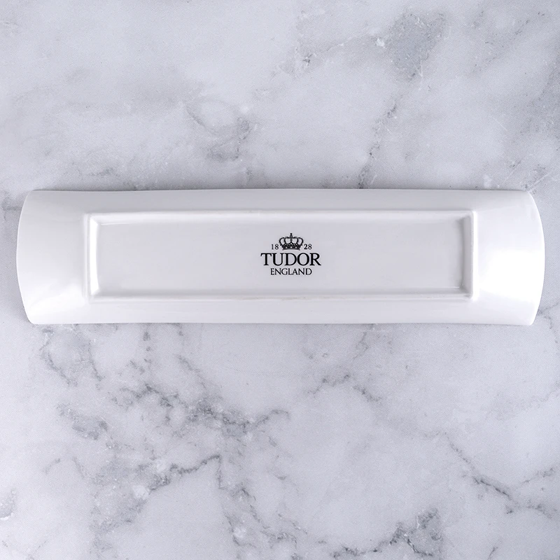 Блюдо прямоугольное 38 см Royal White TU1078 (набор 4шт) TUDOR