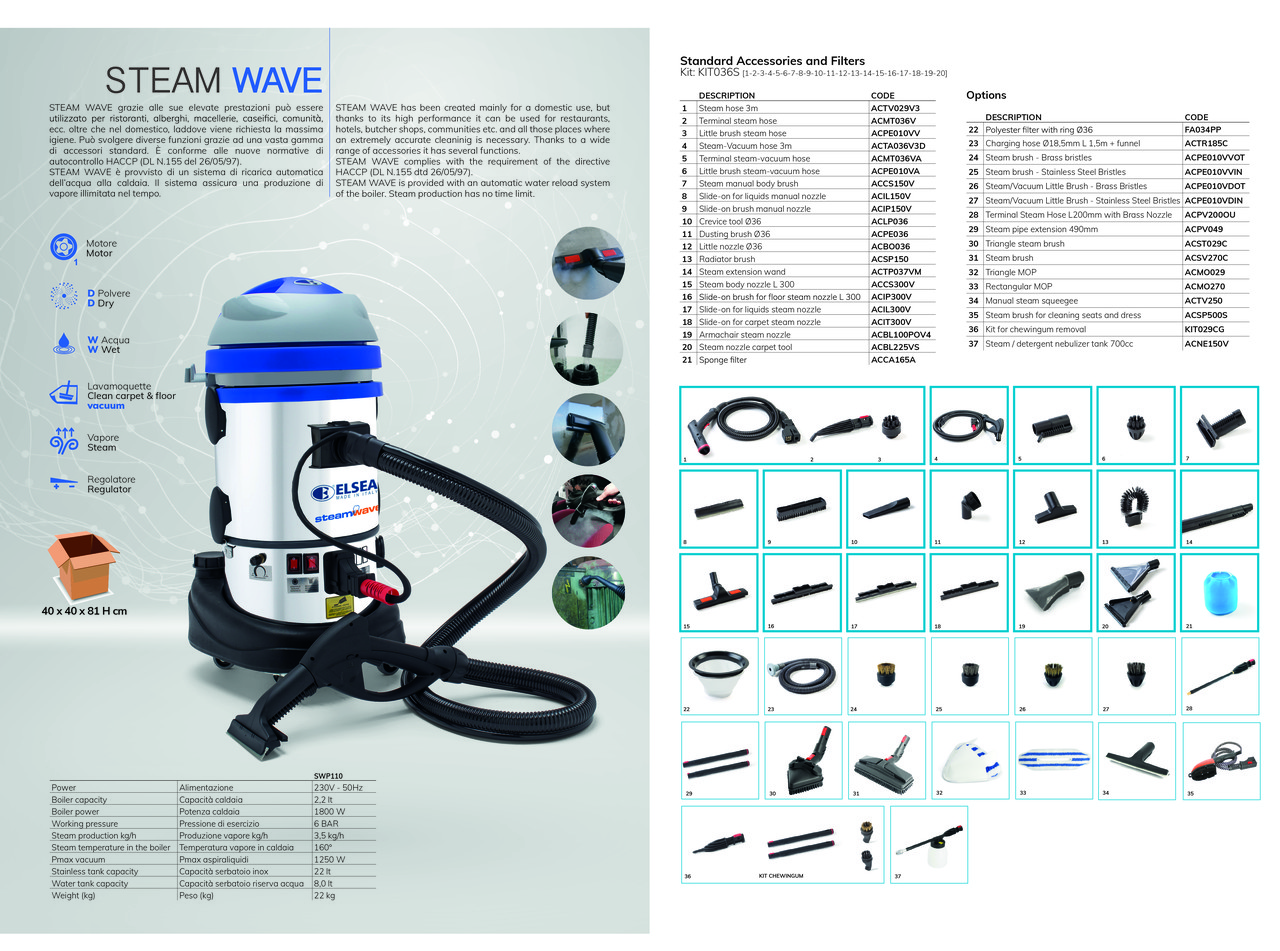 Парогенератор STEAM WAVE WP110 (Пароочиститель)
