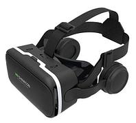 Комплект для виртуальной реальности 3D-очки с наушниками + bluetooth пульт VR Shinecon S-Max6
