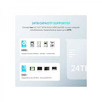 Док-станция USB 3.0 для HDD 3.5''/2.5'' SATA , до 12Tb CM198 (50857) UGREEN1