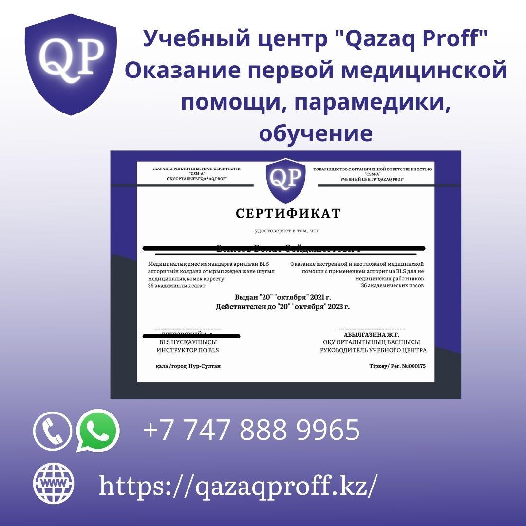 Обучение оказание первой медицинской помощи / Курс Парамедики/ BLS