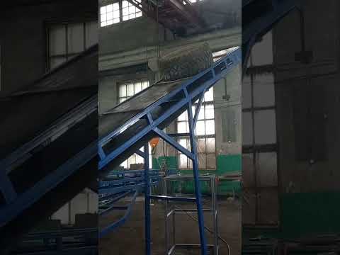 Ленточный транспортёр 8 м х 50 см, двигатель редуктор 3 КВт, толщина ленты 10 мм