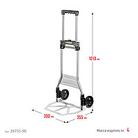 STAYER PROTruck, до 90кг, каркас из стали, платформа из алюминия, платформа 39х28см, колеса d13см, вес 4кг,6