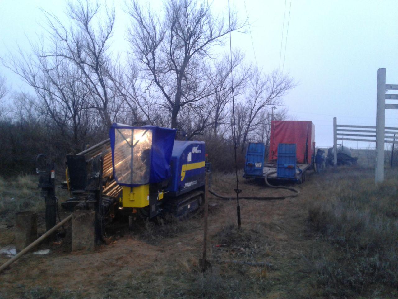 Прокладка труб под дорогой