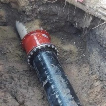 Хомут седловой для ремонта труб 160мм