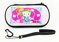 Чехол на молнии с 3D картинкой PSP 1000/2000/3000 3in1 3D picture, Hello Kitty