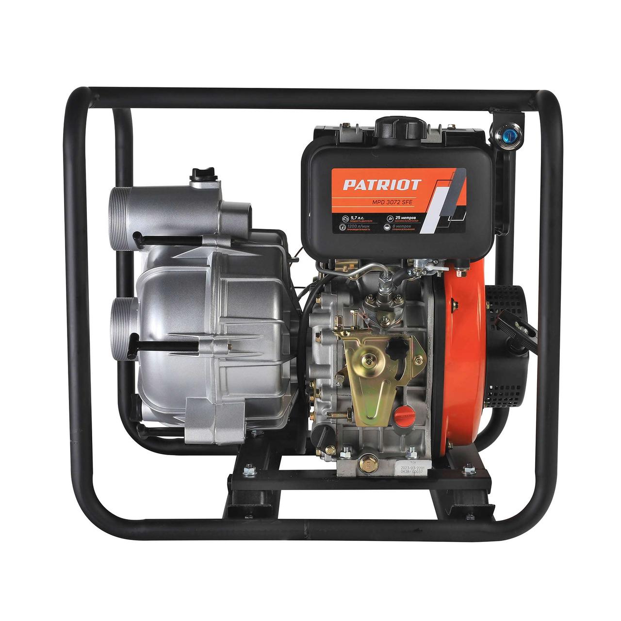 Мотопомпа дизельная PATRIOT MPD 3072 SFE (335101650)