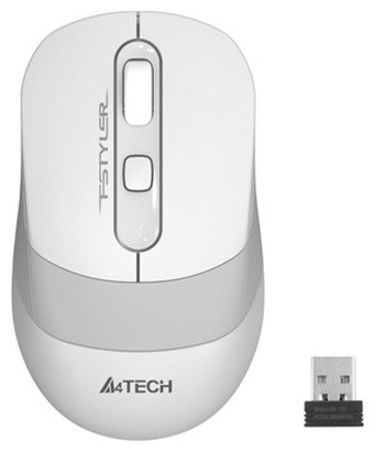 Мышь беспроводная A4Tech FG-10-White Fstyler