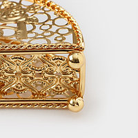 Салфетница декоративная «Птицы», 15×4×8.5 см, золотистая4