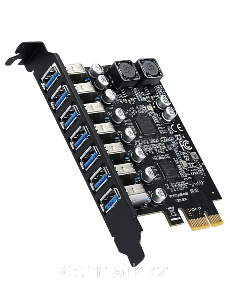 Плата расширения PCI-E на USB 3.2 x7 портов 5 Гбит/с