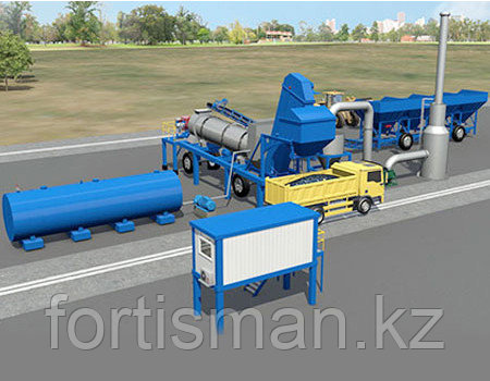 Барабанный асфальтобетонный завод D40