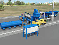 Барабанный асфальтобетонный завод D401
