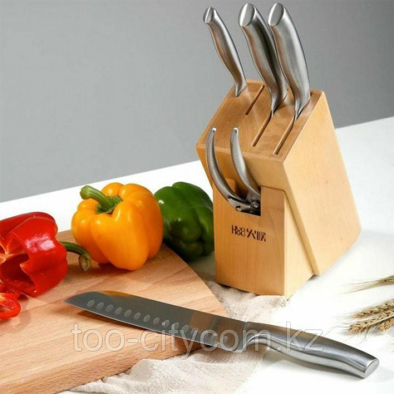 Набор стальных ножей 5 в 1 Xiaomi Mi Huo Hou Stainless Steel Knife set. Оригинал. Арт.5924